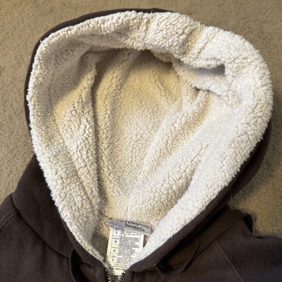 Mickey Mouse Walt Disney World Hoodie Zip Up Jacket Fleece Lined Size Large - Picture 4 of 9